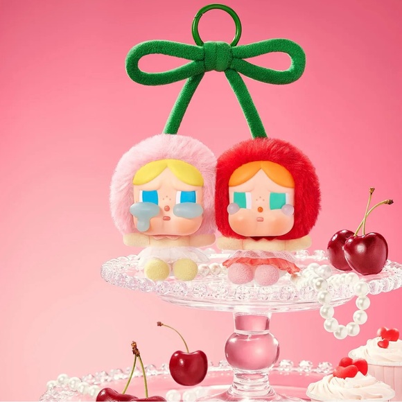 POP MART Other - POPMART CRYBABY Crying For Love Series Hanging Plush (Love You Cherry Much)